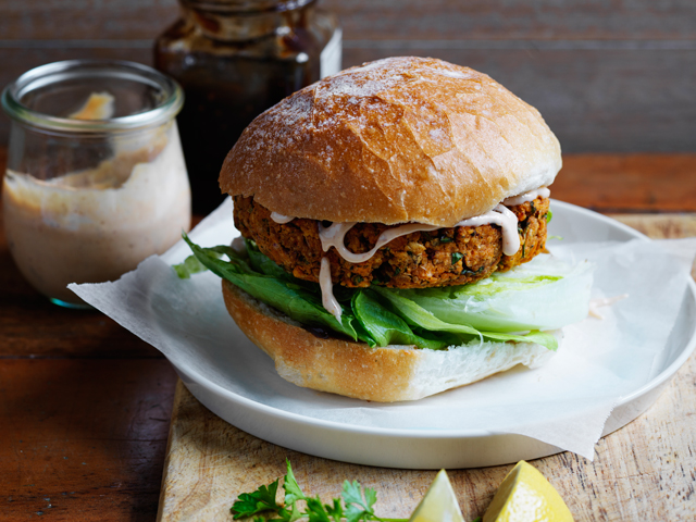 Sweet Potato Chickpea Burgers