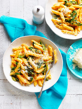 Sweet Potato Alfredo Penne