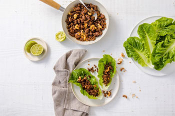 Sweet Soy Beef Lettuce Cups