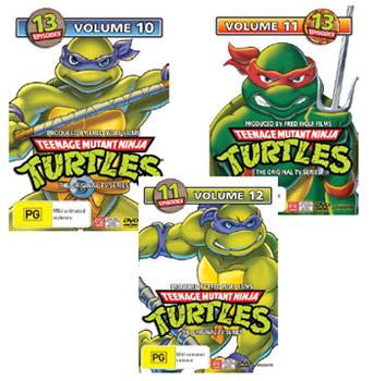 Teenage Mutant Ninja Turtles: The Original TV Series Volumes 10, 11 & 12 DVDs
