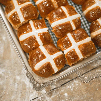 The Grounds of Alexandria's Hot Cross Bun Recipe