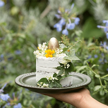 The Grounds Easter Chocolate Mousse and Raspberry Layer Cake