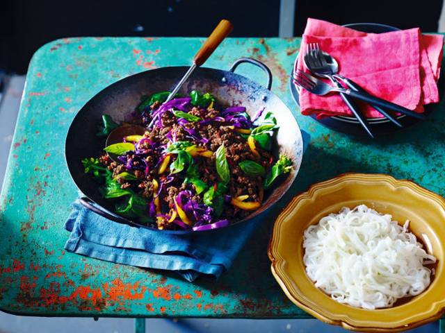 Thai Sticky Beef Mince Stir-Fry