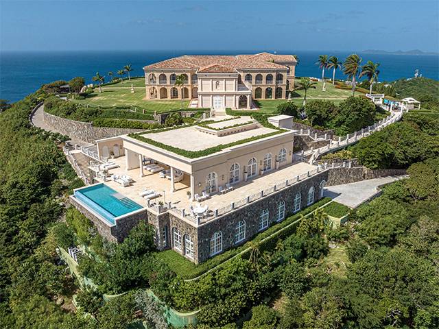 The Terraces on the island of Mustique