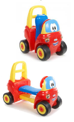 Two-in-One Walker and Ride-On for Little Tikes