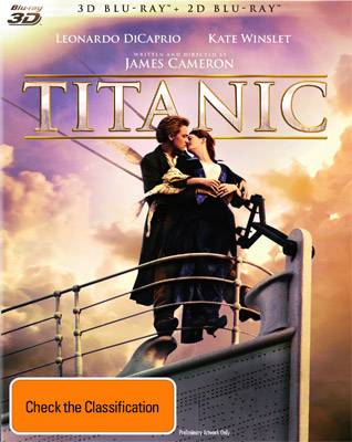Titanic Blu-ray 2D and 3D