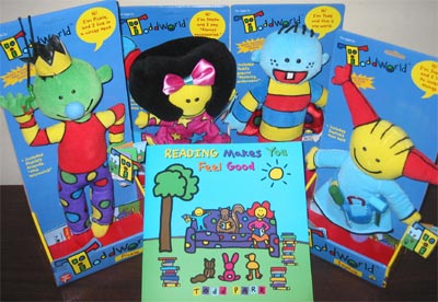 Todd's World Pack - Reading Makes You Feel Good  & Plush Toys