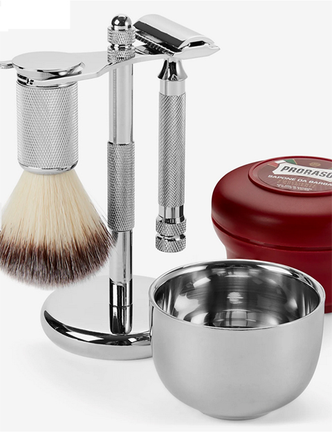 Trendhim Essentials Synthetic Brush Shaving Set