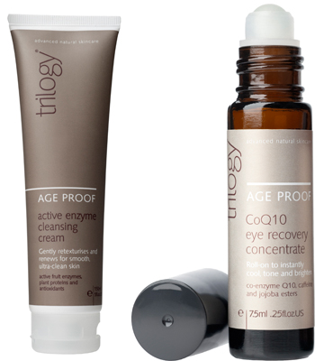 Trilogy Active Enzyme Cleansing Cream & Eye Recovery Concentrate
