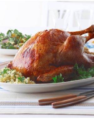 Roast Turkey with Orange Rice Stuffing