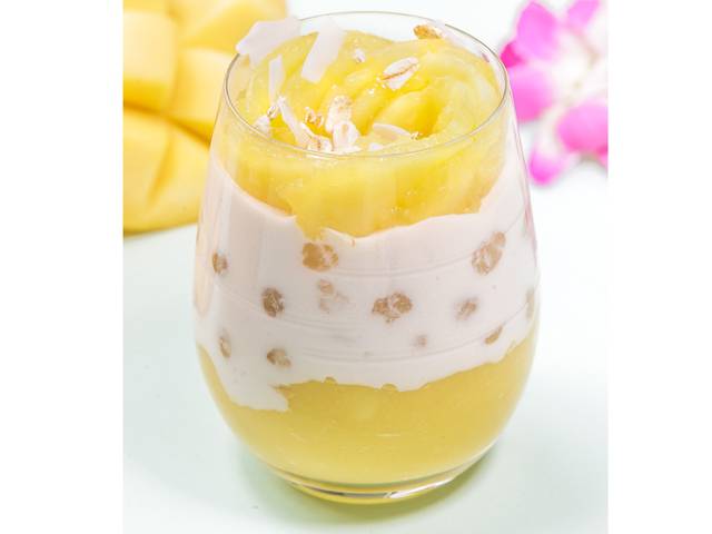 Vegan Aussie Mango and Tapioca Pot