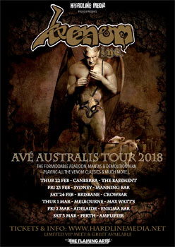VENOM INC. Announce First Ever Australian Tour