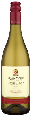 Villa Maria's 2009 vintage Private Bin Sauvignon Blanc