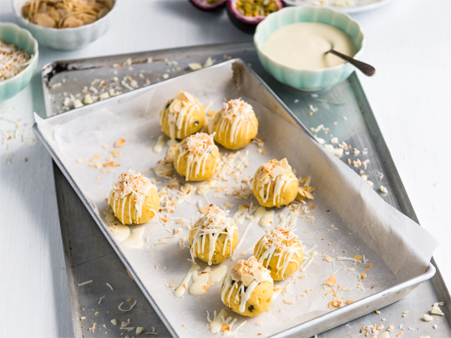 Passionfruit and White Chocolate Truffles