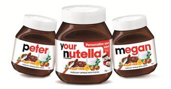 Personalised Nutella Jars