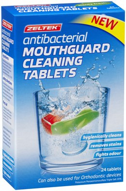 Zeltek Antibacterial Mouthguard Cleaning Tablets